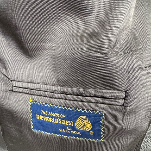 Polo‎ University Club Ralph Lauren Mens 44L Brown Plaid Wool Blazer Jacket - Picture 4 of 14